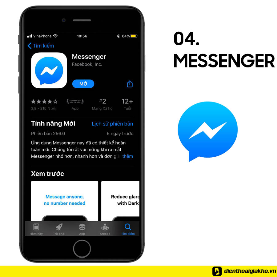 Ứng dụng messenger giúp bạn thực hiện các cuộc trò chuyện video và call miễn phí