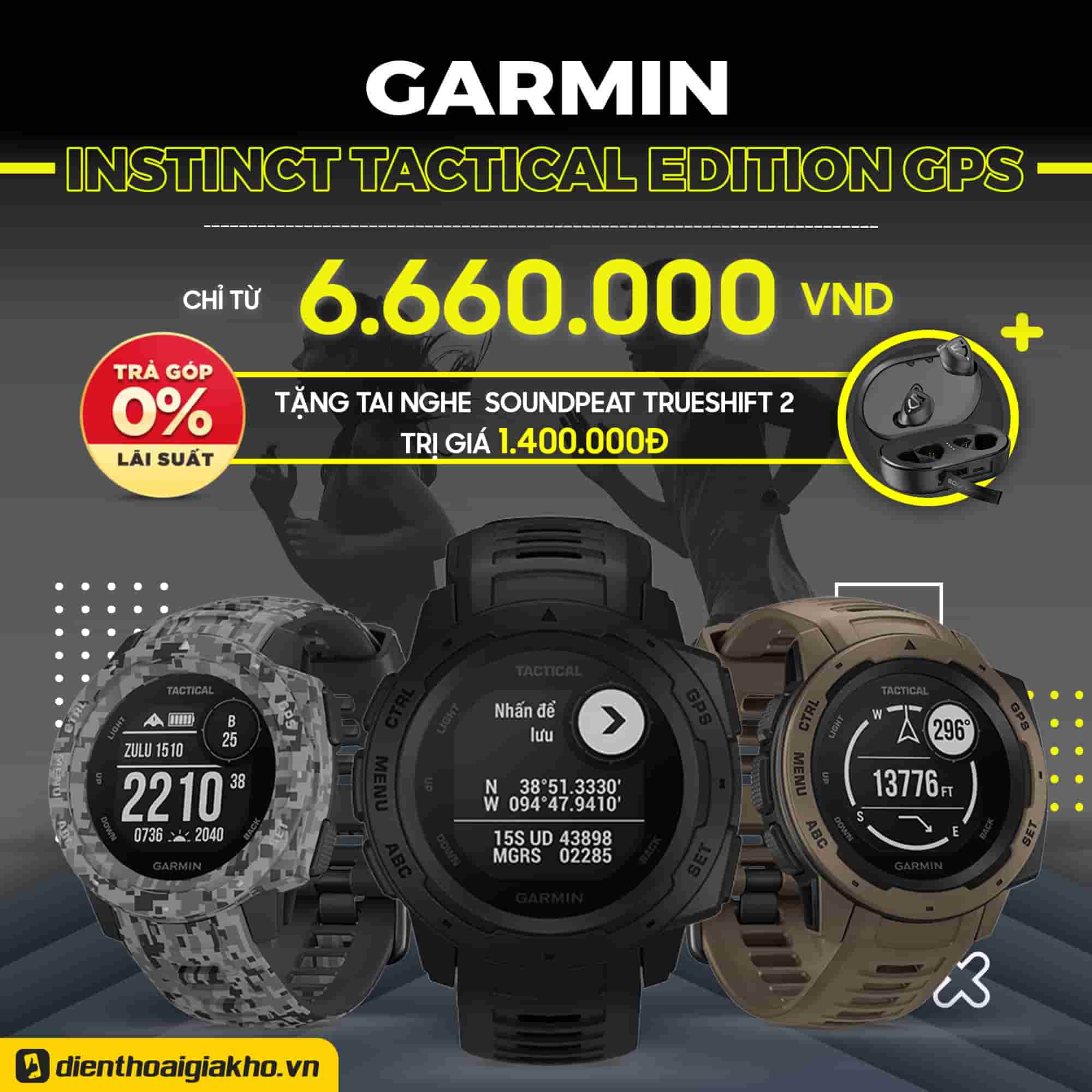 difference between garmin instinct and tactical