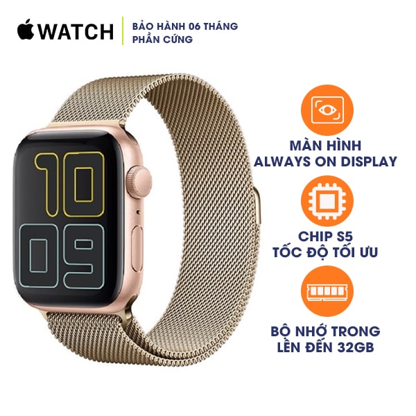 Apple Watch Series 5 44mm GPS Aluminum Mới - Máy Trần