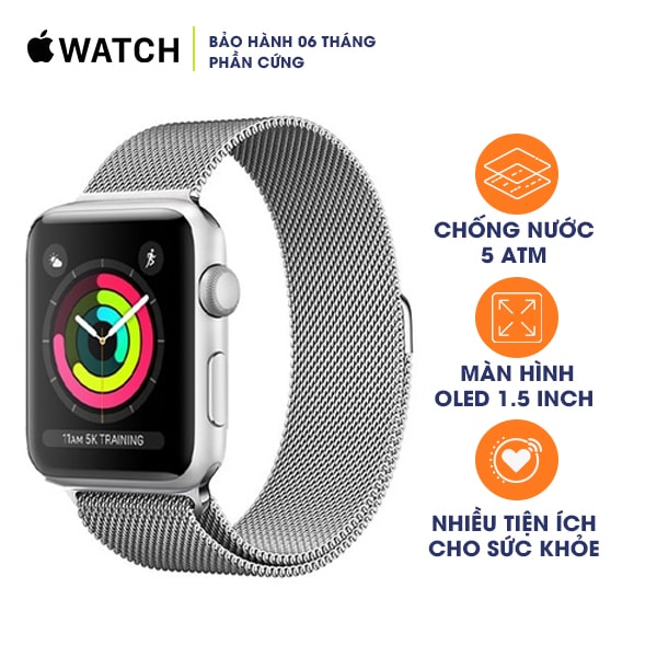Apple Watch Series 3 38mm GPS Aluminum Cũ 99%