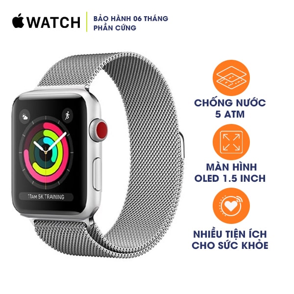 Apple Watch Series 3 42mm LTE Aluminum Cũ
