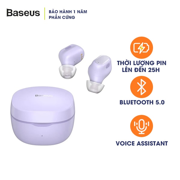 Tai nghe Bluetooth Baseus Encok True Wireless Earphones WM01