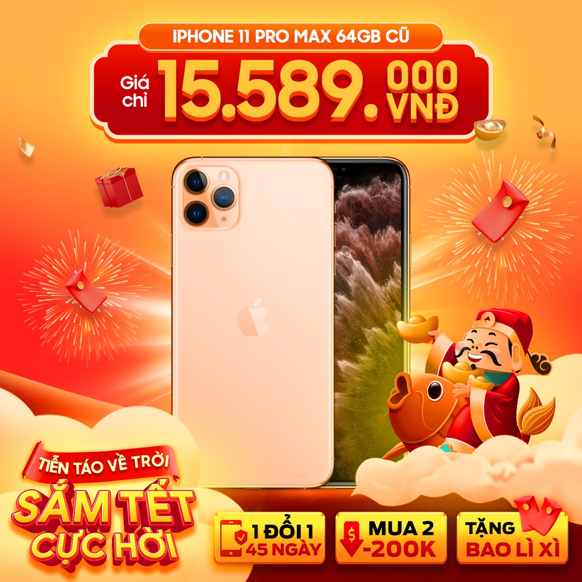 iPhone 11 Pro Max 64GB Cũ