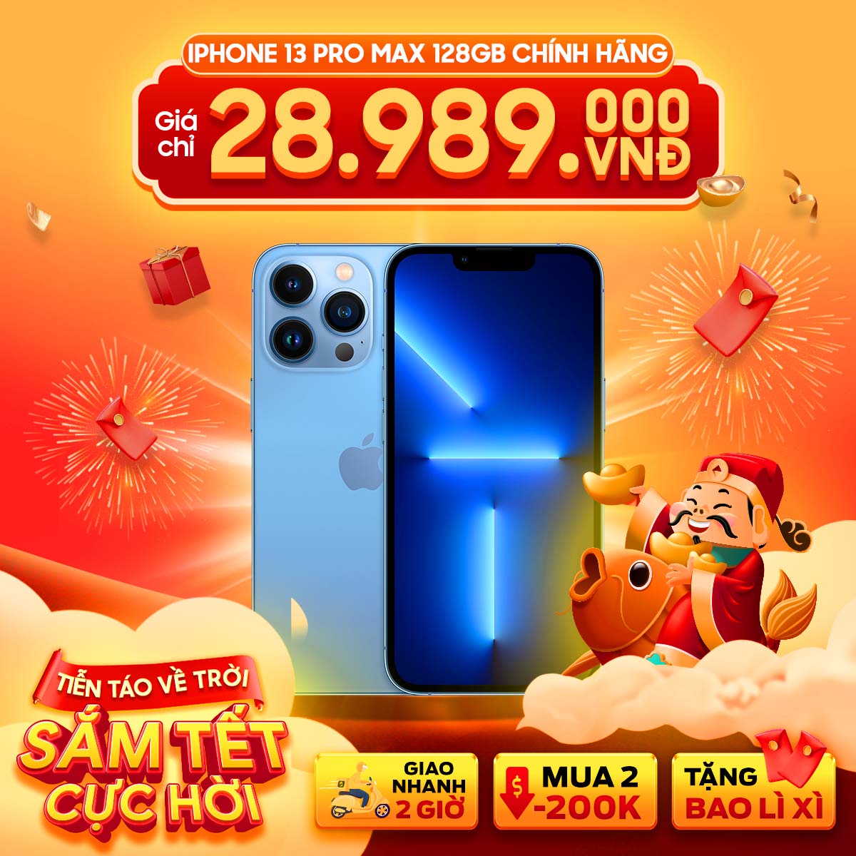 iPhone 13 Pro Max 128GB Chính Hãng