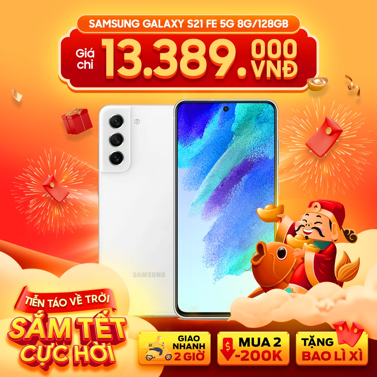 Samsung Galaxy S21 FE 5G 8G/128GB Chính Hãng - BHĐT