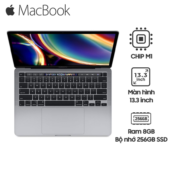 MacBook Pro 2020 13" Chip M1 8GB | 256GB SSD Likenew - Fullbox (MYDA2, MYD82)