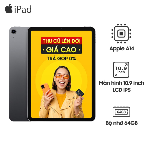 iPad Air 4 10.9 inch 2020 Wifi 64GB Chính Hãng