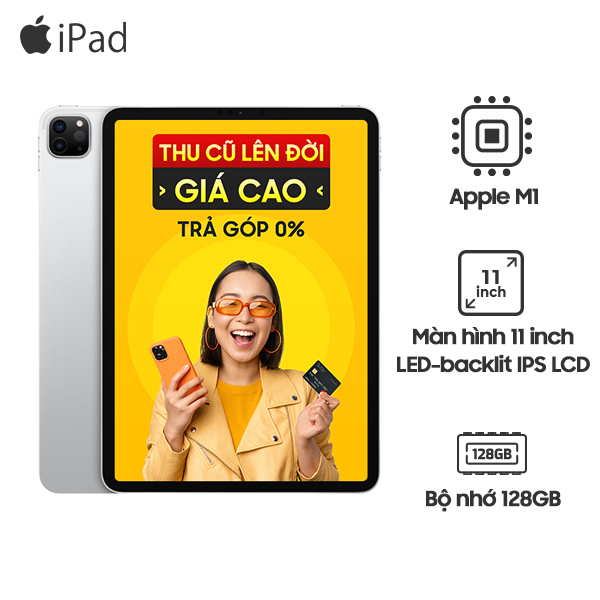 iPad Pro M1 11 inch 2021 Wifi Cellular 128GB Chính Hãng