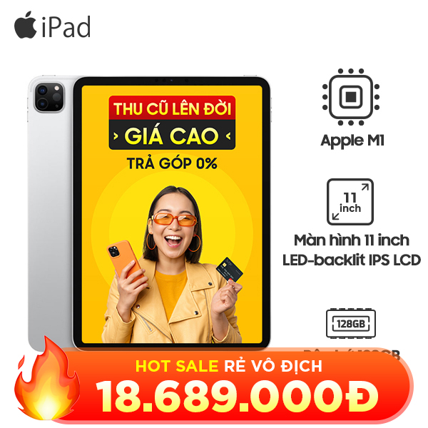 iPad Pro M1 11 inch 2021 Wifi 128GB Chính Hãng