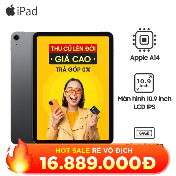 iPad Air 4 10.9 inch 2020 Wifi Cellular 64GB Chính Hãng