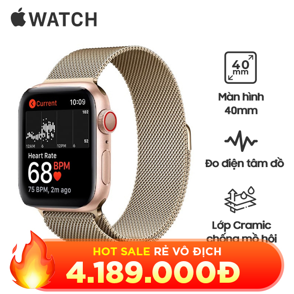 Apple Watch Series 4 40mm LTE Viền Nhôm Cũ 99%