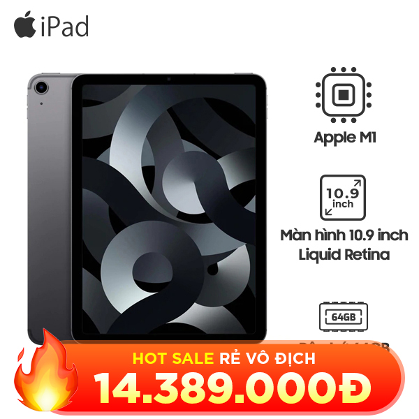 iPad Air 5 10.9 inch 2022 Wifi 64GB Chính Hãng