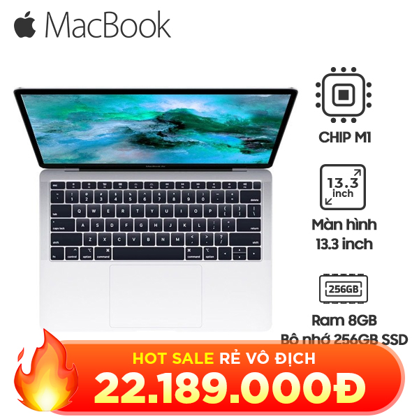 MacBook Air 2020 13" Chip M1 8GB | 256GB SSD Chính Hãng (MGN93, MGN63, MGND3)