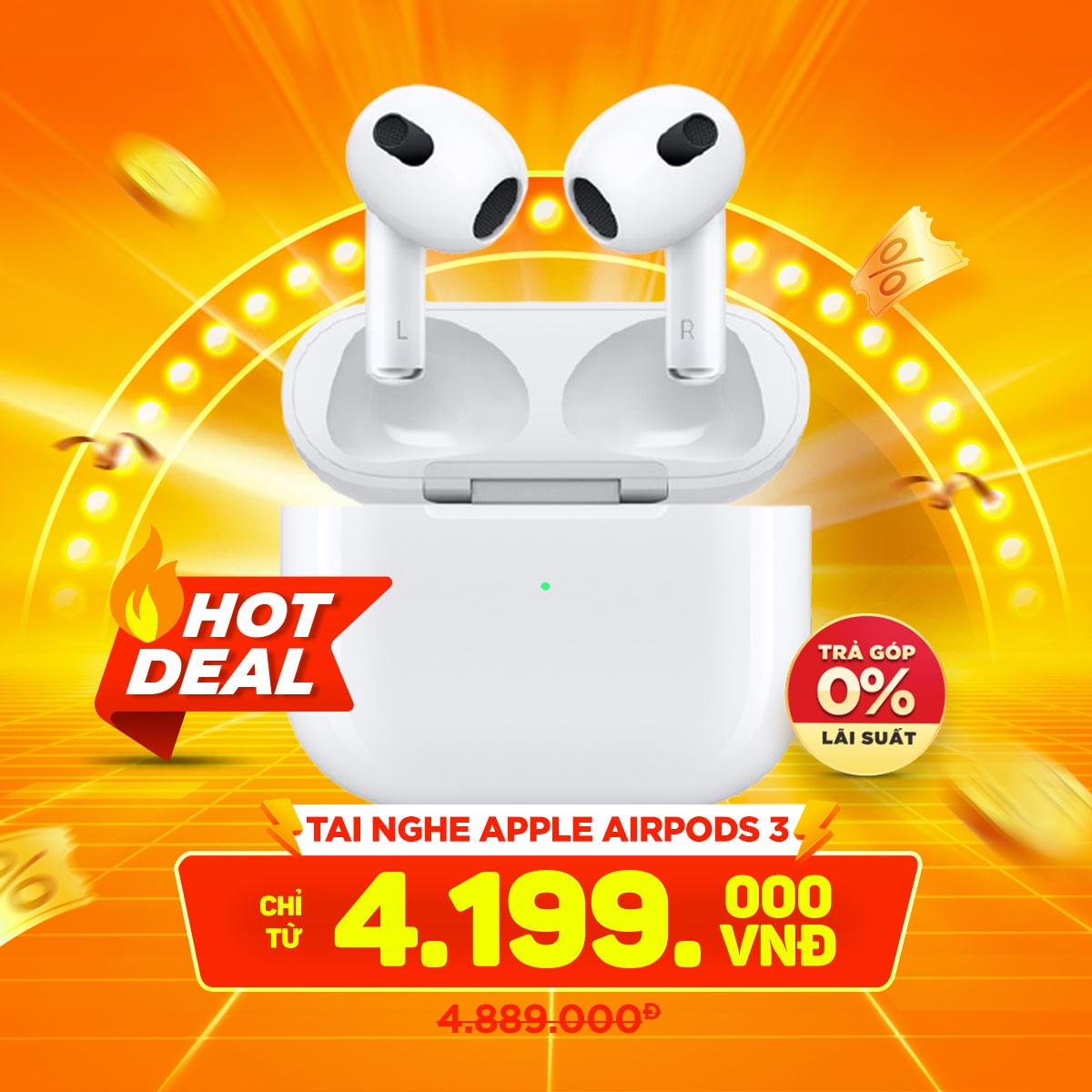 Tai nghe Apple Airpods 3 Chính Hãng