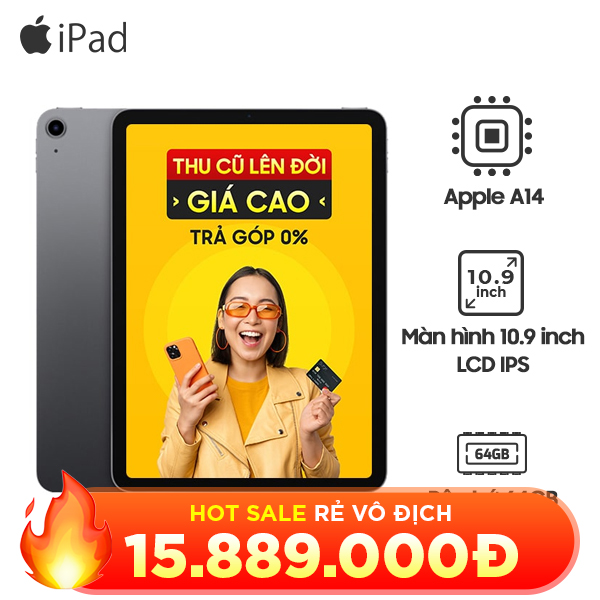 iPad Air 4 10.9 inch 2020 Wifi Cellular 64GB Chính Hãng