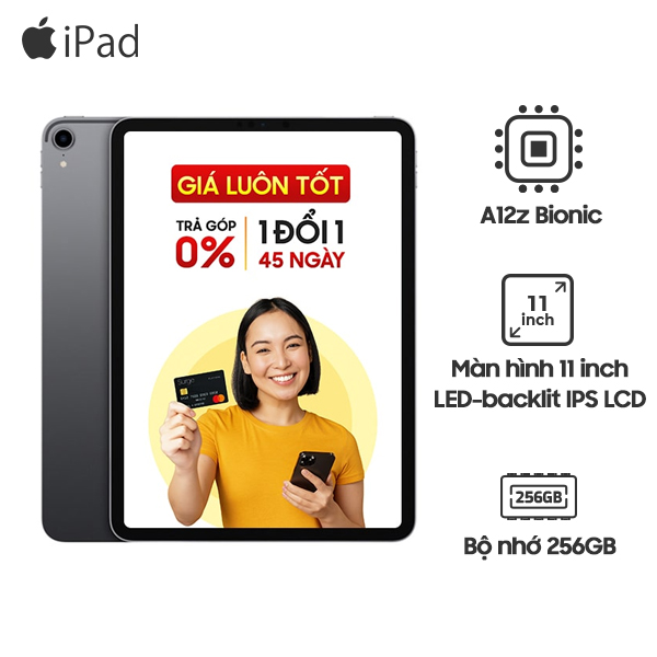 iPad Pro 11 inch 2018 Wifi 256GB Cũ 99% | Trả góp 0%, Sẵn hàng