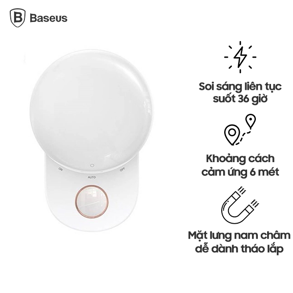 Đèn Cảm Ứng Chuyển Động Baseus Full Moon Human Body Induction Night ...