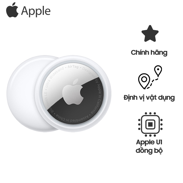 Thiết bị định vị thông minh Apple AirTag - 1 Pack Chính Hãng