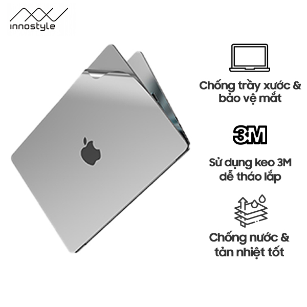 Bộ Dán Full Macbook Air 13 M2 | M3 | M4 Innostyle 6 in 1