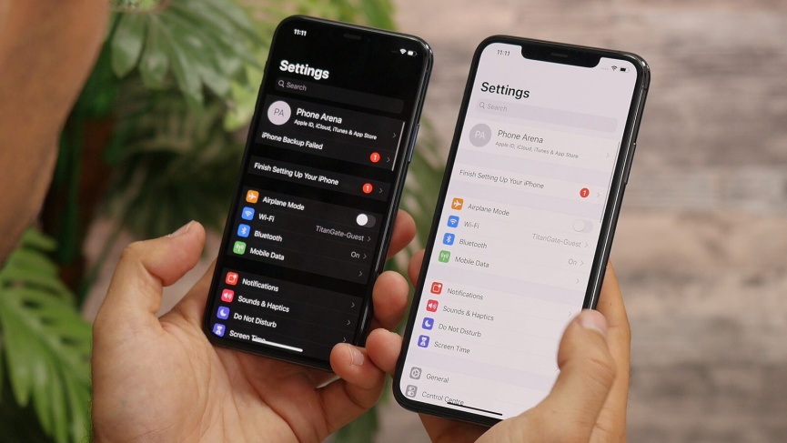màn hình hiển thị trên iphone 11 pro