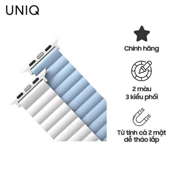 Dây Đeo UNIQ Revix Reversible Magnetic Silicone Strap Chính Hãng