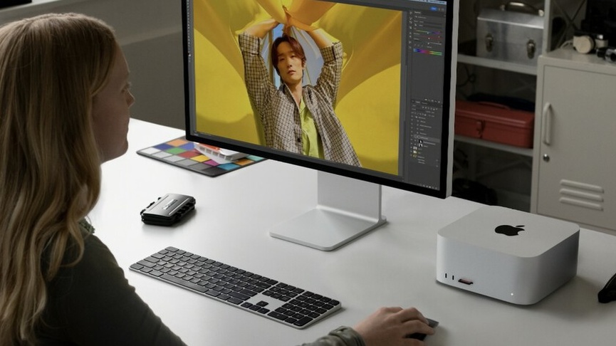 Mac Studio M2 Max ghép đôi hoàn hảo với màn hình Studio Display