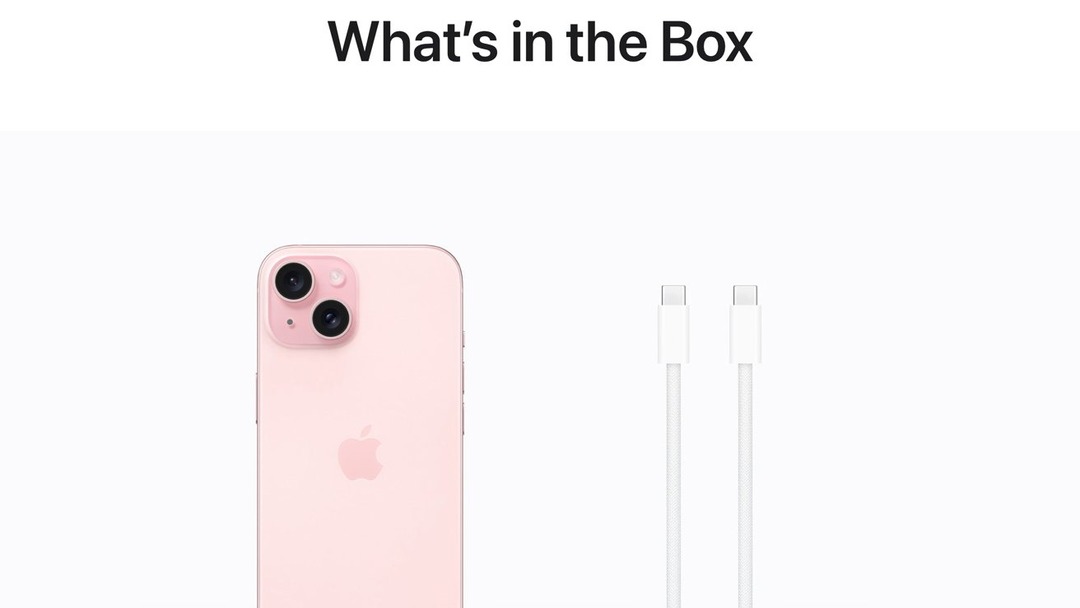 Hộp bên trong iPhone 15