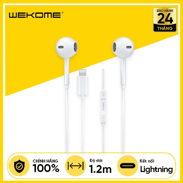 Tai Nghe Có Dây WEKOME Y19 MAX Lightning