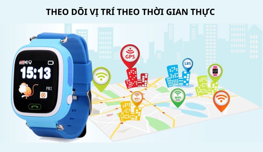 đồng hồ định trẻ em theo thời gian thực