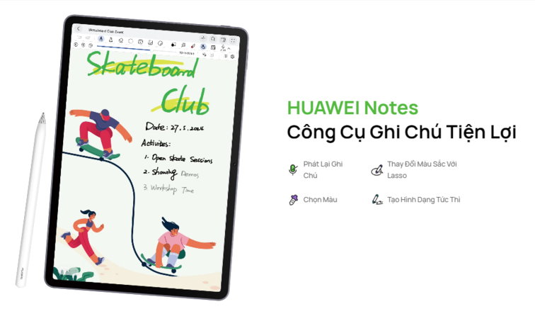 huawei matepad 11.5s công cụ ghi chú