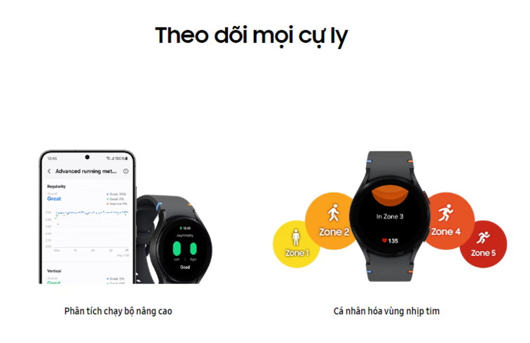 galaxy watch fe theo dõi tập luyện