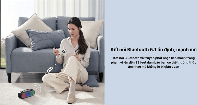 loa bluetooth Sounarc P3 kết nối ổn định