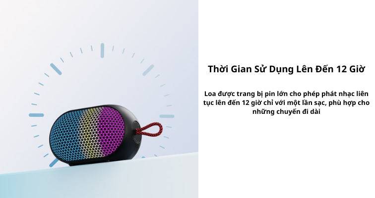 thời lượng pin Loa Bluetooth Sounarc XR3