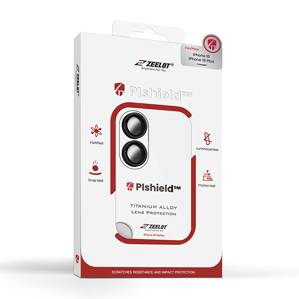 Miếng Dán Camera Sau Cho iPhone 16 | 16 Plus Pishield Zeelot Chính Hãng