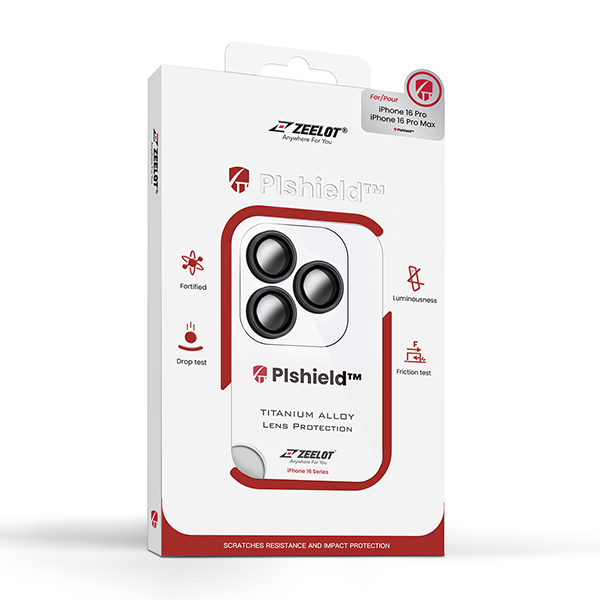 Miếng Dán Camera Sau Cho iPhone 16 Pro | 16 Pro Max Pishield Zeelot Chính Hãng