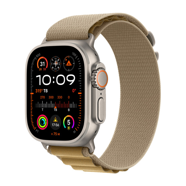 Apple Watch Ultra 2 49mm GPS + Cellular Viền Titanium Tự Nhiên Dây Alpine Chính Hãng VN/A
