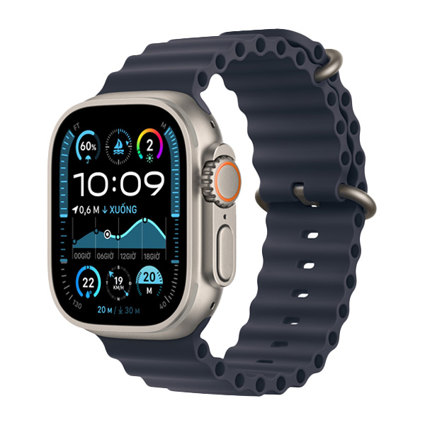 Apple Watch Ultra 2 49mm GPS + Cellular Viền Titanium Tự Nhiên Chính Hãng VN/A