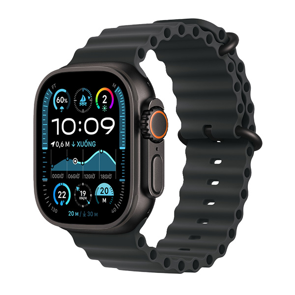 Apple Watch Ultra 2 49mm GPS + Cellular Viền Titanium Đen Chính Hãng VN/A