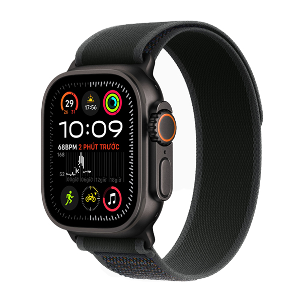 Apple Watch Ultra 2 49mm GPS + Cellular Viền Titanium Đen Dây Trail Chính Hãng VN/A