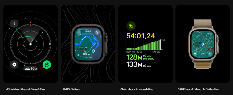 apple watch ultra 2 titan hỗ trợ luyện tập