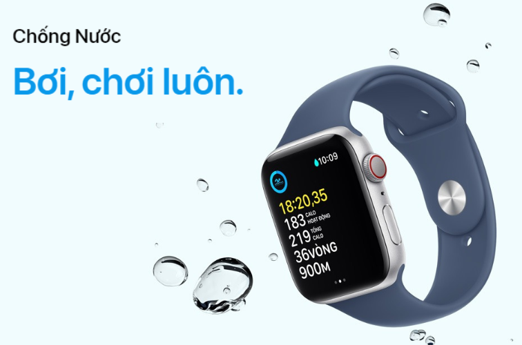 Apple Watch SE 2024 chống nước