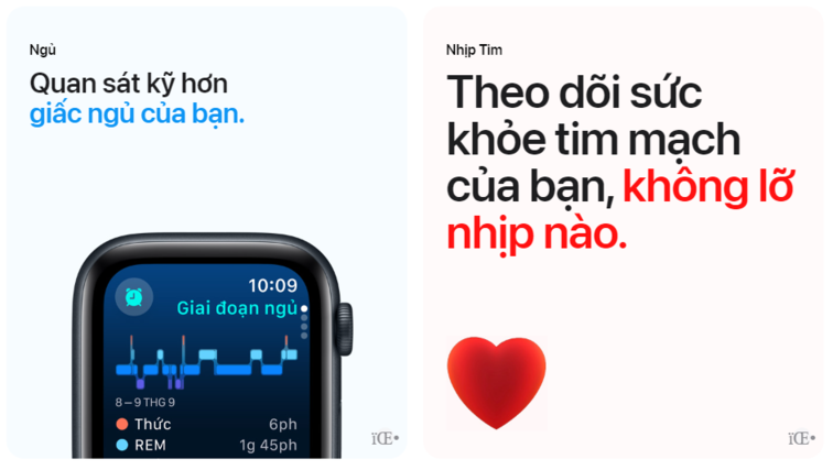 Apple Watch SE 2024 theo dõi nhịp tim