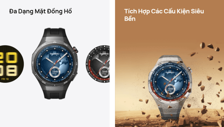 huawei watch gt 5 pro đa dạng mặt đồng hồ