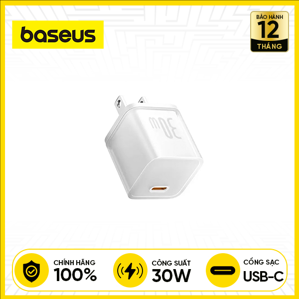 Củ Sạc Nhanh BASEUS GaN5S 1C 30W US
