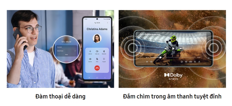 âm thanh trên galaxy m55