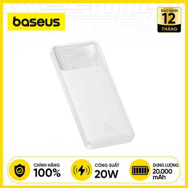 Pin Sạc Dự Phòng Baseus Bipow Digital Display 10000mAh 20W