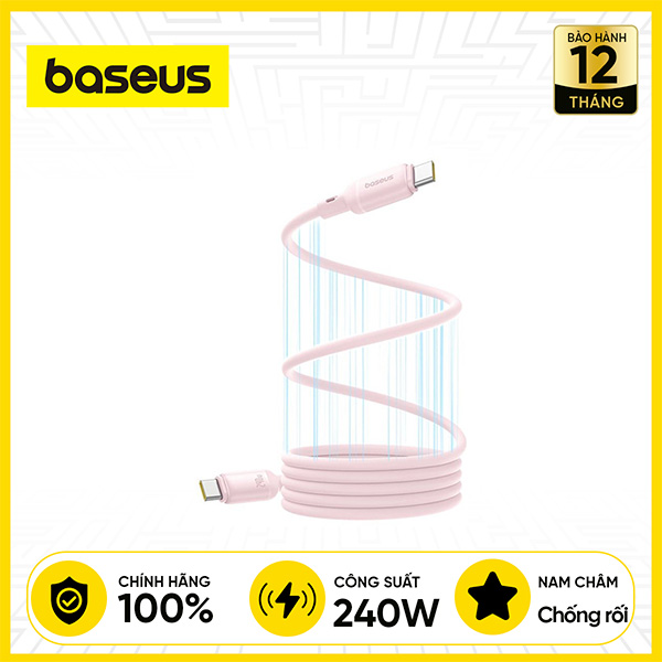 Cáp Sạc Nhanh BASEUS PicoGo 240W Magnetic USB-C to USB-C 1m