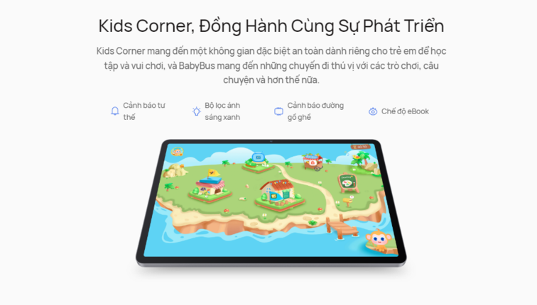 Huawei MatePad SE 11" chức năng kids corner