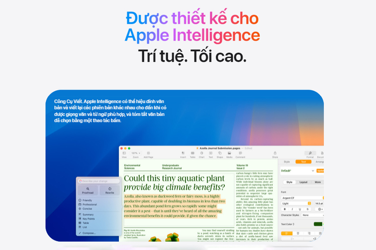 Tính năng apple intelligence