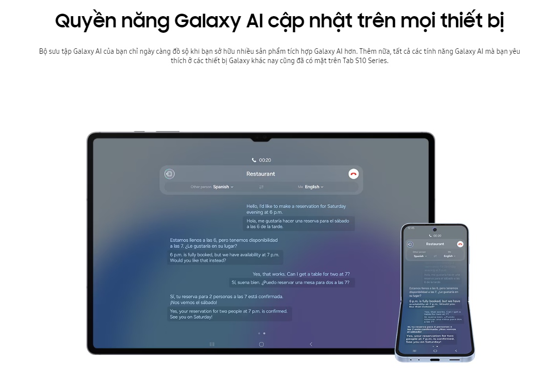 tính năng AI trên galaxy tab s10 series